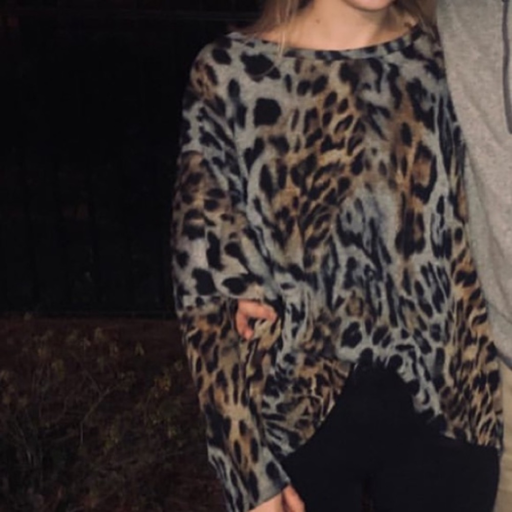 Animal print sweater
